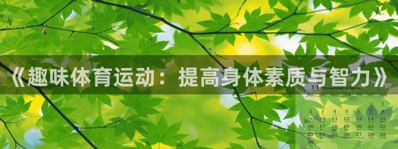 注册3377体育官方正版app：《趣味体育运动：提高