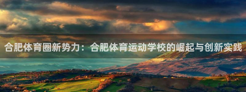  3377体育平台正规吗怎么样：合肥体育圈新势力：合肥体育运动